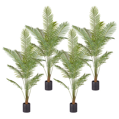 SOGA 4X 210cm Green Artificial Indoor Rogue Areca Palm Tree Fake Tropical Plant Home Office Decor • LUZ-APlantSWK21012X4