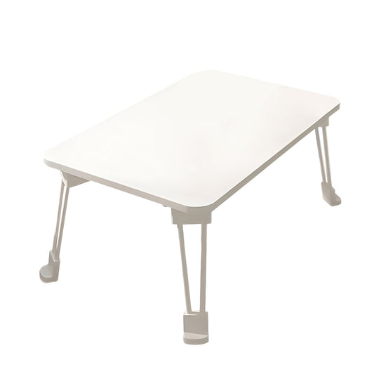 SOGA White Portable Bed Table Adjustable Folding Mini Desk With Cup-Holder Home Decor • LUZ-BedTableM665
