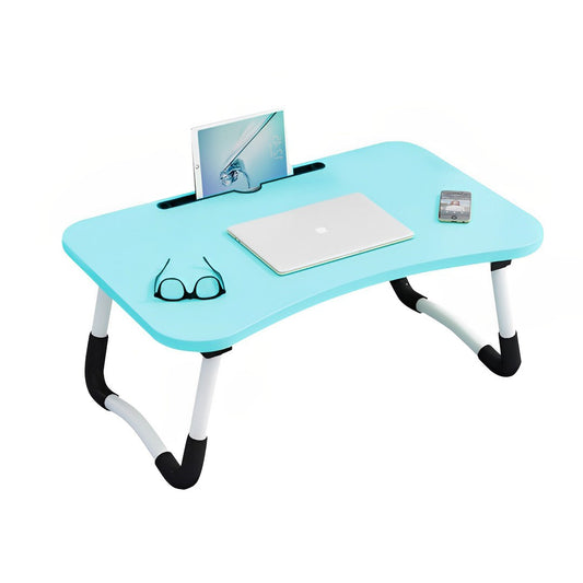SOGA Blue Portable Bed Table Adjustable Foldable Bed Sofa Study Table Laptop Mini Desk with Notebook Stand Card Slot Holder Home Decor • LUZ-BedTableG43