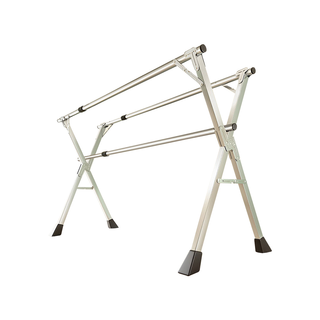 SOGA 1.6m Portable Standing Clothes Drying Rack Foldable Space-Saving Laundry Holder 3 Poles • LUZ-BSXG2511