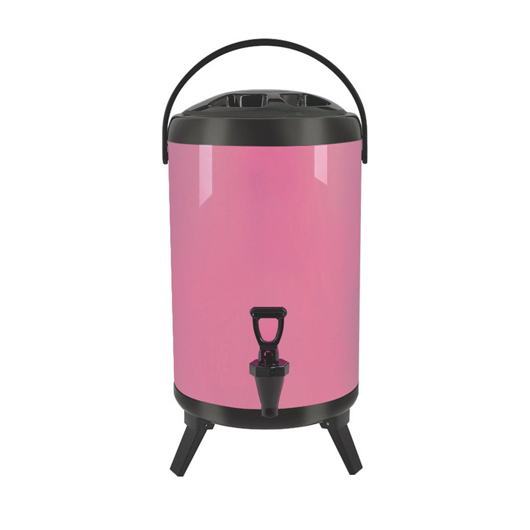 SOGA 10L Stainless Steel Insulated Milk Tea Barrel Hot and Cold Beverage Dispenser Container with Faucet Pink • LUZ-VICDispenser10LPNK