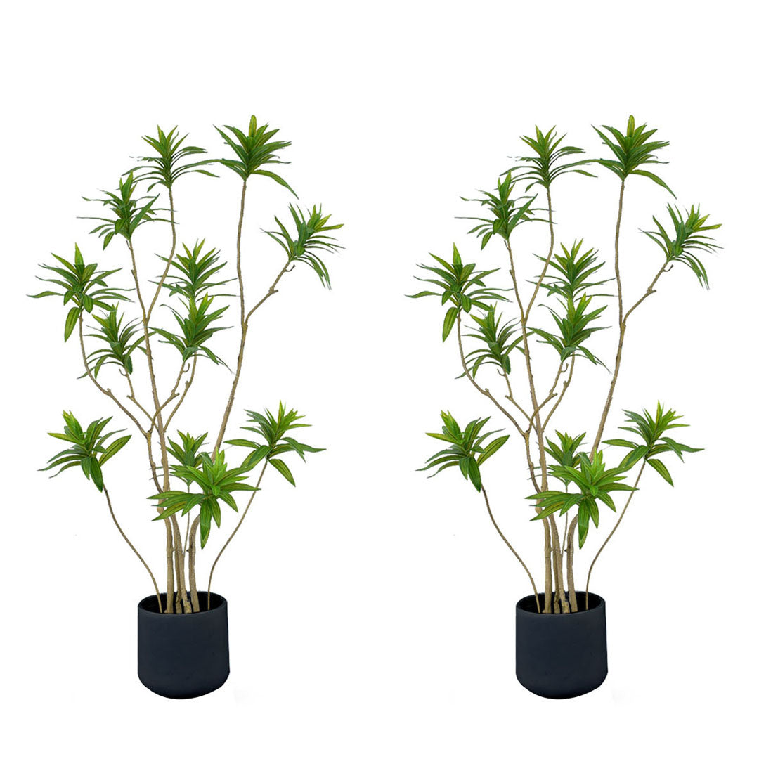 SOGA 2X 150cm Lily Bamboo Plant Tree Living Room Artificial Plant Home Accent Decoration • LUZ-APlant15012X2