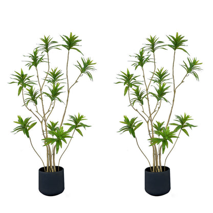 SOGA 2X 150cm Lily Bamboo Plant Tree Living Room Artificial Plant Home Accent Decoration • LUZ-APlant15012X2