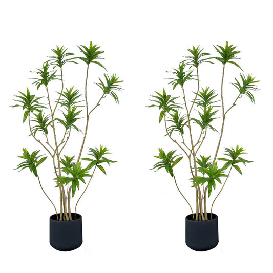 SOGA 2X 150cm Lily Bamboo Plant Tree Living Room Artificial Plant Home Accent Decoration • LUZ-APlant15012X2