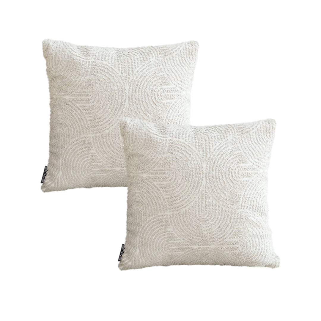 SOGA 2X 50cm Gray Pillow Basic Square Stylish Geometric Plush Solid Decorative Covers Throw Pillow • LUZ-FrenchCushion216X2