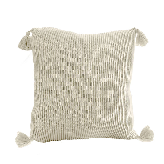 SOGA 45cm Khaki Wabi-Sabi Thickened Cotton Tassel Square  Throw Pillow • LUZ-FrenchCushion262