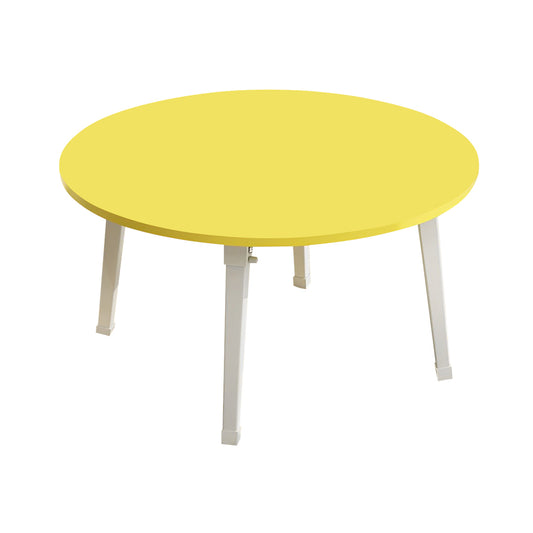 SOGA Yellow Portable Floor Table Small Round Space-Saving Mini Desk Home Decor • LUZ-FloorTable507