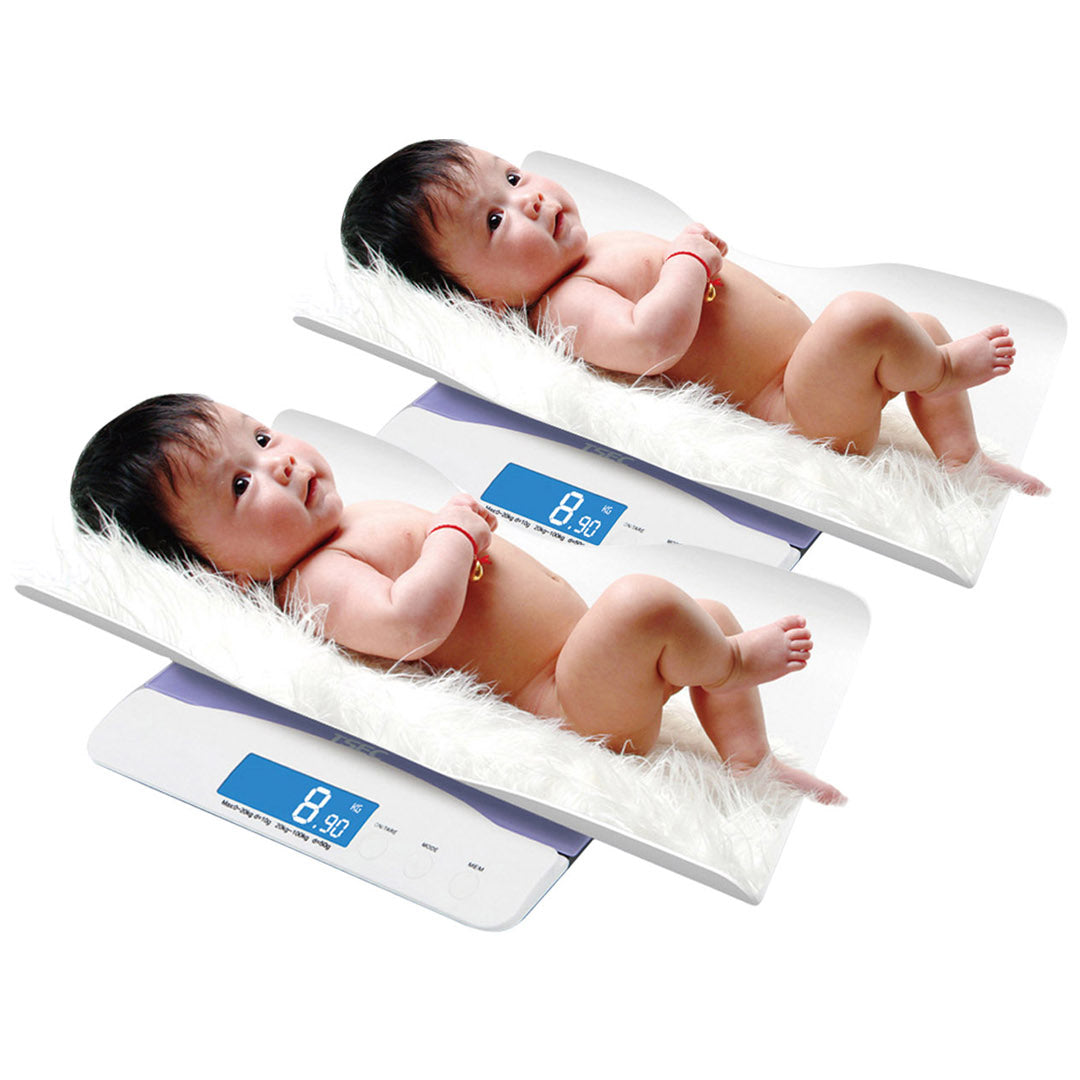 SOGA 2X 100kg Digital Baby Scales Electronic LCD Display Paediatric Infant Weight Monitor • LUZ-BabyScaleX2