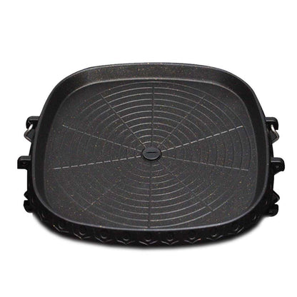 SOGA Portable Korean BBQ Butane Gas Stove Stone Grill Plate Non Stick Coated Square • LUZ-StoneBBQPlateSquare