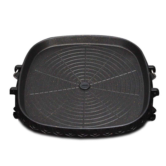 SOGA Portable Korean BBQ Butane Gas Stove Stone Grill Plate Non Stick Coated Square • LUZ-StoneBBQPlateSquare