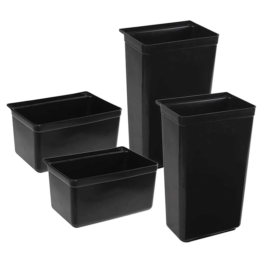 SOGA 2X Food Trolley Large & Small Utility Cart Waste Storage Bin • LUZ-FoodCart1511-JBINX2