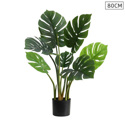 SOGA 80cm Artificial Indoor Potted Turtle Back Fake Decoration Tree Flower Pot Plant • LUZ-APlantFHGP8007
