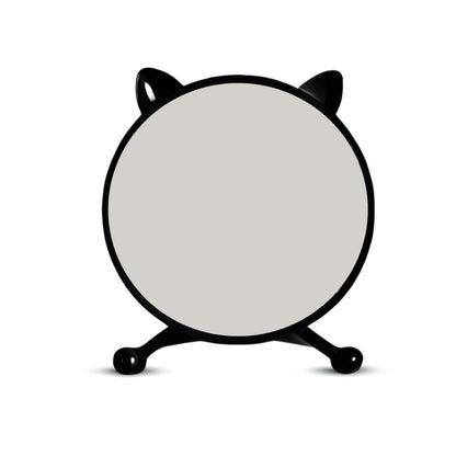 SOGA 30cm Black Smart Makeup Bedroom Table Mirror Cat Ear Style No LED Light • LUZ-MirrorE2