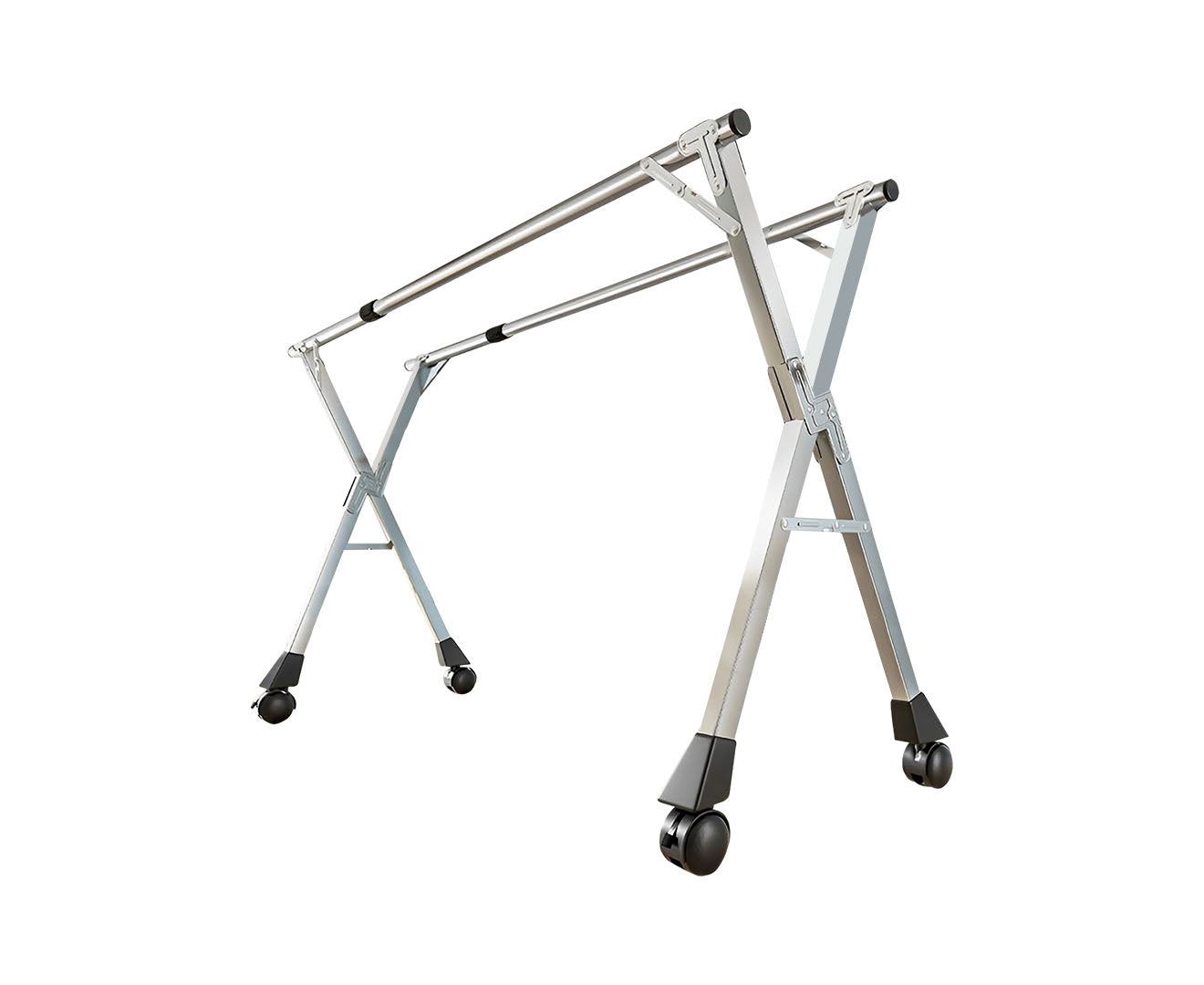 SOGA 1.6m Portable Standing Clothes Drying Rack Foldable Space-Saving Laundry Holder with Wheels • LUZ-BSXG2514