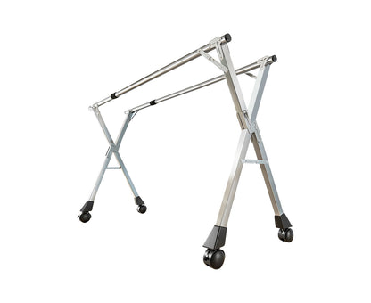 SOGA 1.6m Portable Standing Clothes Drying Rack Foldable Space-Saving Laundry Holder with Wheels • LUZ-BSXG2514