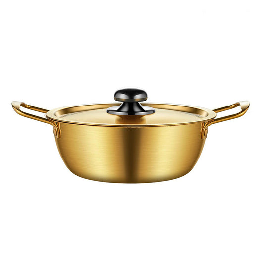 SOGA 22cm Ramen Pot in Vibrant Yellow, Crafted from Durable with Lid Kitchen Essential • LUZ-VICSoupPot10