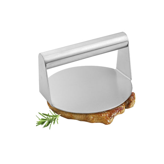 SOGA Stainless Steel Burger Press Heavy-Duty Round Bacon Grill Smasher Flat Bottom Patty Maker • LUZ-Zpai058