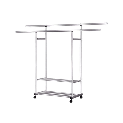 SOGA 200cm Stainless Steel Floor-Standing Clothes Rack - Durable and Space-Saving Laundry Organizer • LUZ-BSXG2531