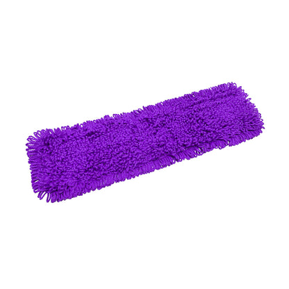 SOGA 90x22 Purple Microfiber Flat Mop Floor Cleaning Pads Rotating Dust Remover • LUZ-MopHead90