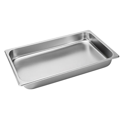 SOGA Gastronorm GN Pan Full Size 1/1 GN Pan 6.5cm Deep Stainless Steel Tray • LUZ-GastronormPans5403X1