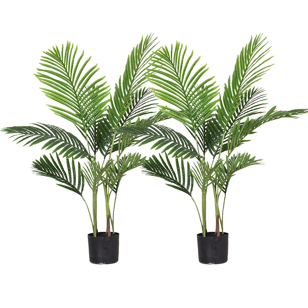 SOGA 2X 145cm Green Artificial Indoor Swallowtail Sunflower Tree Fake Plant Simulation Decorative • LUZ-APlantFH14510X2