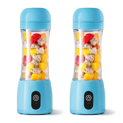 SOGA 2X 380ml Portable Mini USB Rechargeable Handheld Fruit Mixer Juicer Blue • LUZ-JuicerMiniBlueX2