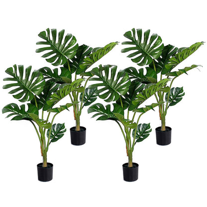 SOGA 4X 120cm Artificial Green Indoor Turtle Back Fake Decoration Tree Flower Pot Plant • LUZ-APlantFH1207X4