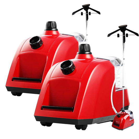 SOGA 2X Garment Steamer Portable Cleaner Steam Iron 80MINS Red • LUZ-Garment80minsRedX2