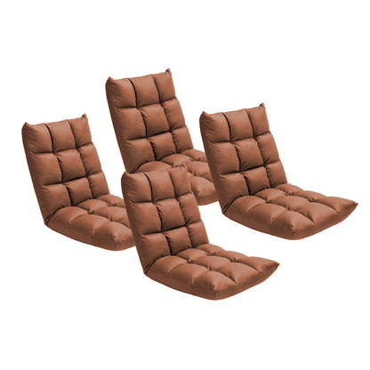 SOGA 4X Coffee Lounge Floor Recliner Adjustable Gaming Sofa Bed Foldable Indoor Outdoor Backrest Seat Home Office Decor • LUZ-LoungeD1463X4