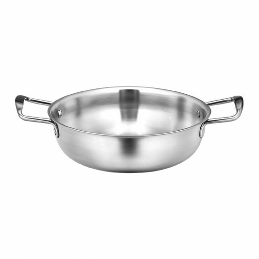 SOGA 28cm Premium Silver Seafood Dry Pot Stockpot Versatile and Durable Kitchen Essential • LUZ-VICSoupPot06