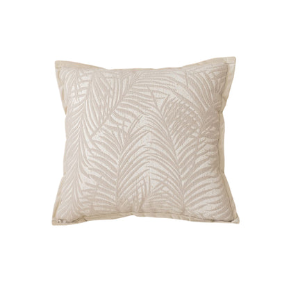 SOGA 45cm Elegant Palm Leaf Texture & Jacquard Square Throw Pillow • LUZ-FrenchCushion233