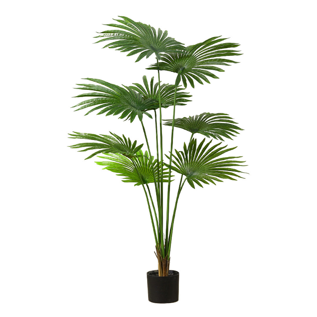 SOGA 150cm Artificial Natural Green Fan Palm Tree Fake Tropical Indoor Plant Home Office Decor • LUZ-APlantSKS1508
