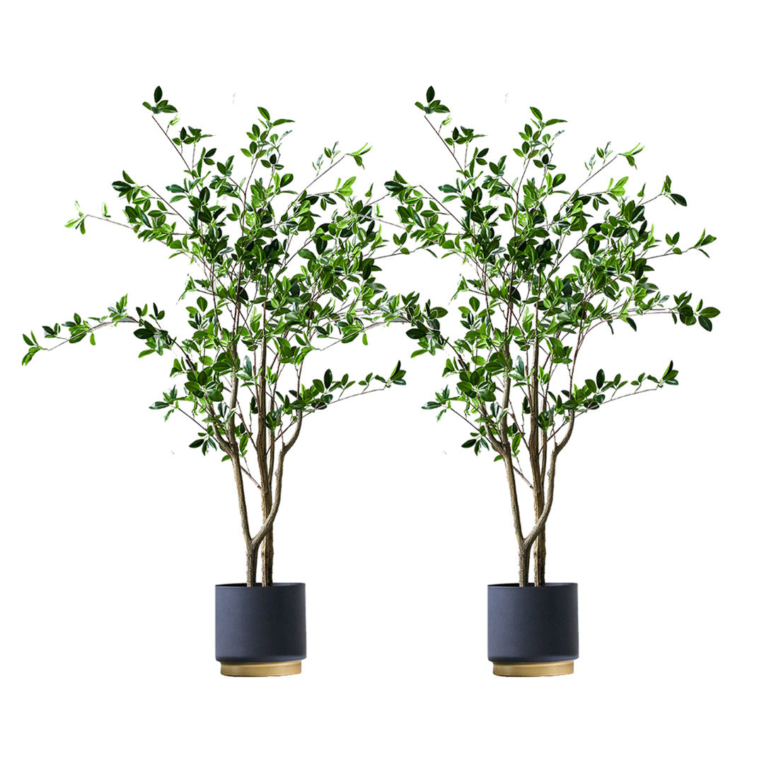 SOGA 2X 120cm Green Artificial Indoor Watercress Tree Fake Plant Simulation Decorative • LUZ-APlantFHCS1202X2