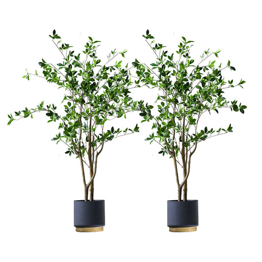 SOGA 2X 120cm Green Artificial Indoor Watercress Tree Fake Plant Simulation Decorative • LUZ-APlantFHCS1202X2