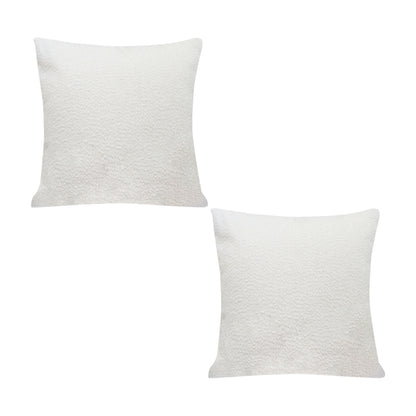 SOGA 2X 50cm White Throw Pillow Premium Polyester Fiber and Cotton for Home Decor • LUZ-FrenchCushion326X2