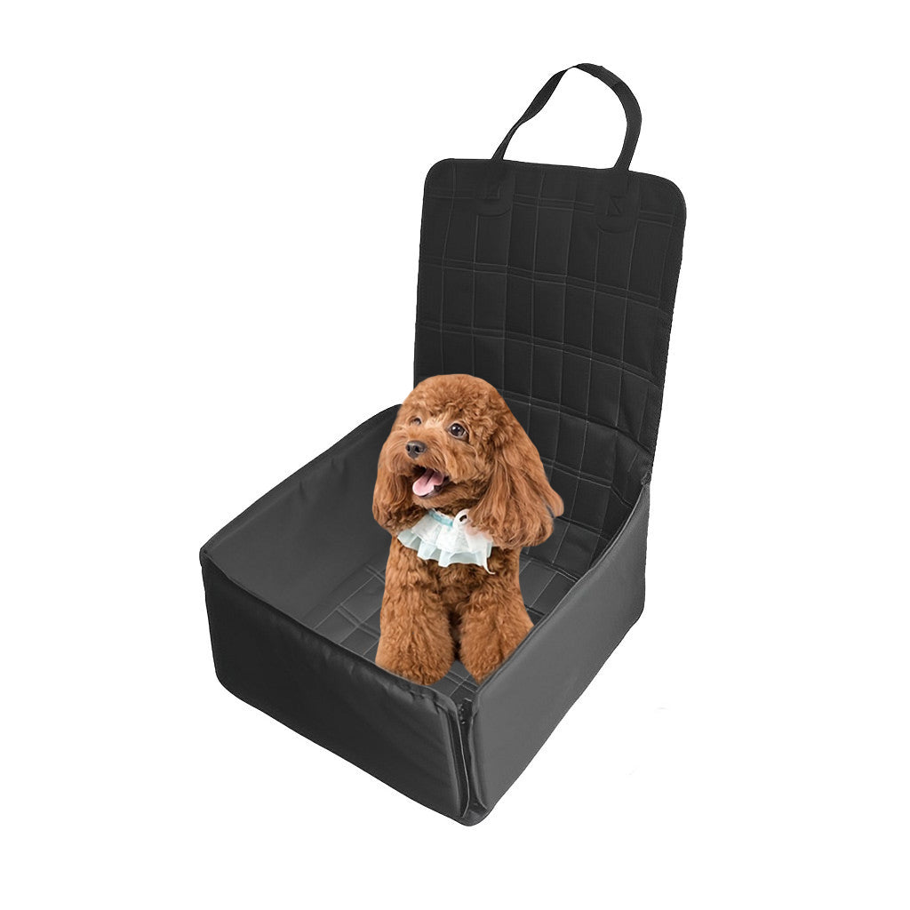 SOGA Black Car Pet Sitting Bag Breathable Safety Travel Portable Carrier Pouch Travel Essentials • LUZ-CarPetBag070