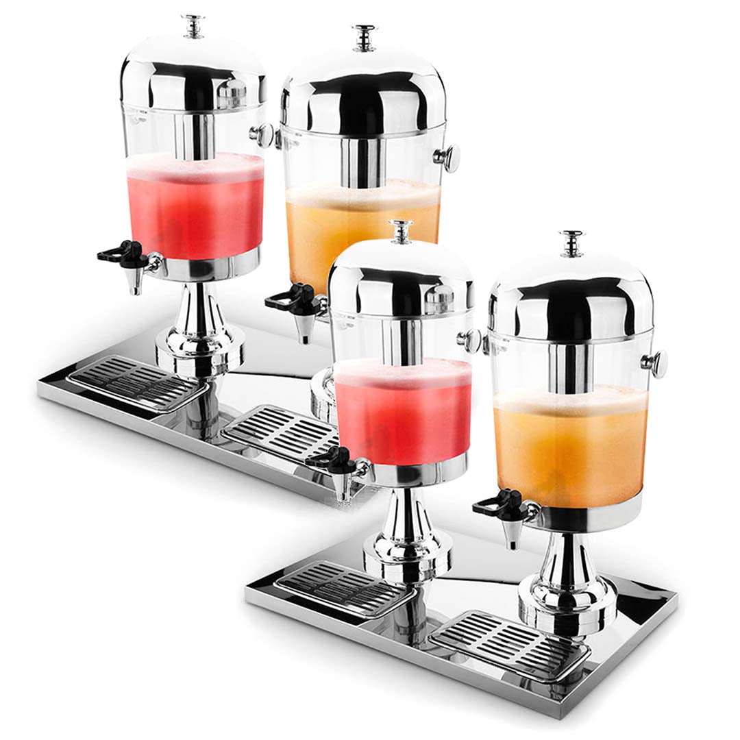 SOGA 2X Dual 8L Juicer Water Milk Coffee Pump Beverage Drinking Utensils • LUZ-Dispenser5705X2