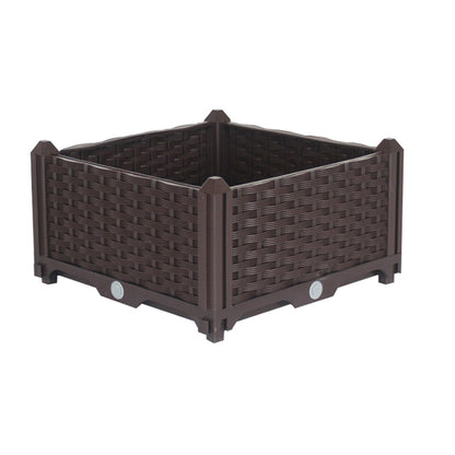 SOGA 40cm Raised Planter Box Vegetable Herb Flower Outdoor Plastic Plants Garden Bed • LUZ-PlantBox1A