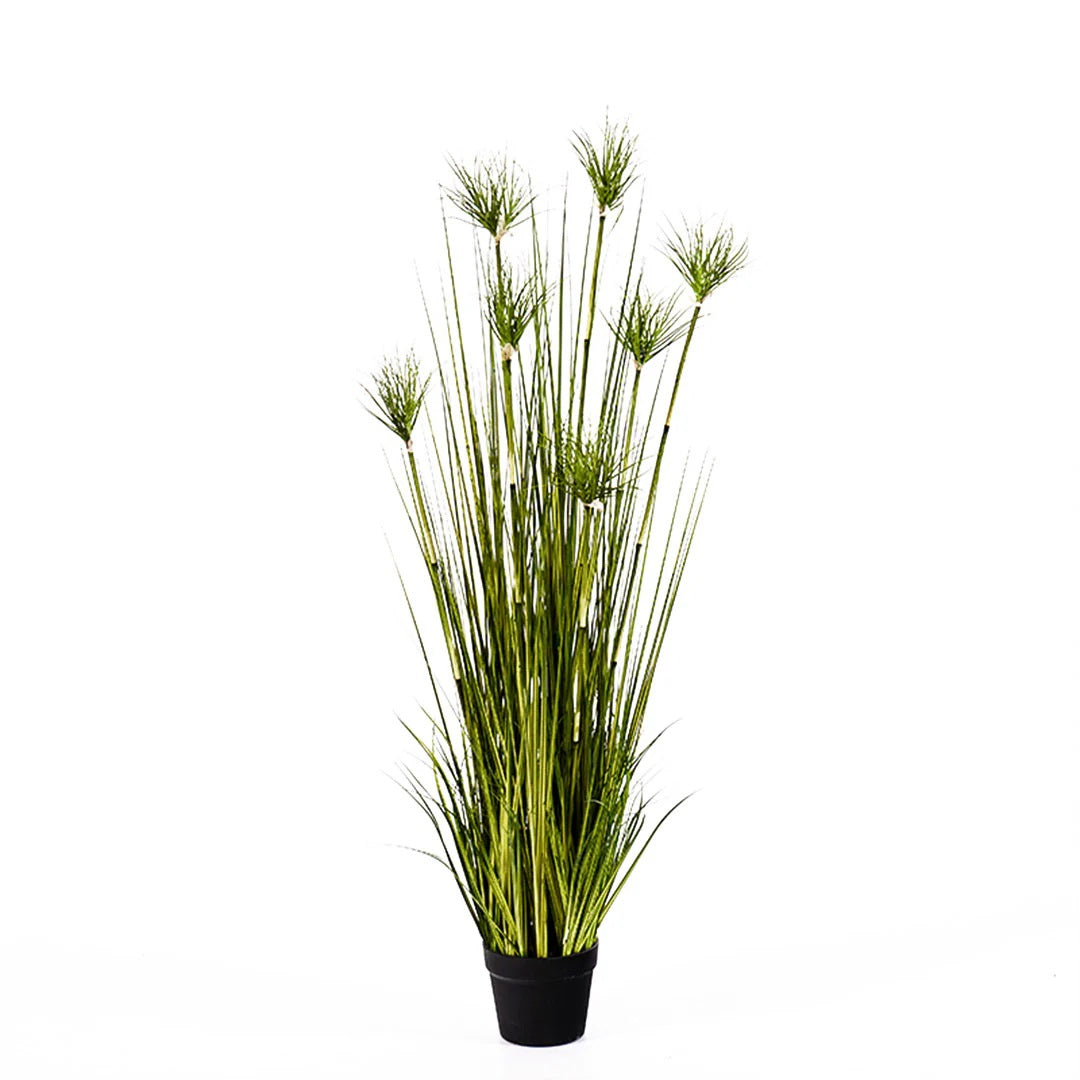 SOGA 150cm Cyperus Papyrus Plant Tree Artificial Green Grass, Home Or Office Indoor Greenery Accent • LUZ-APlantFH60142