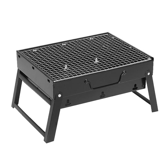 SOGA 43cm Portable Folding Thick Box-type Charcoal Grill for Outdoor BBQ Camping • LUZ-CharcoalBBQGrillBoxLGE