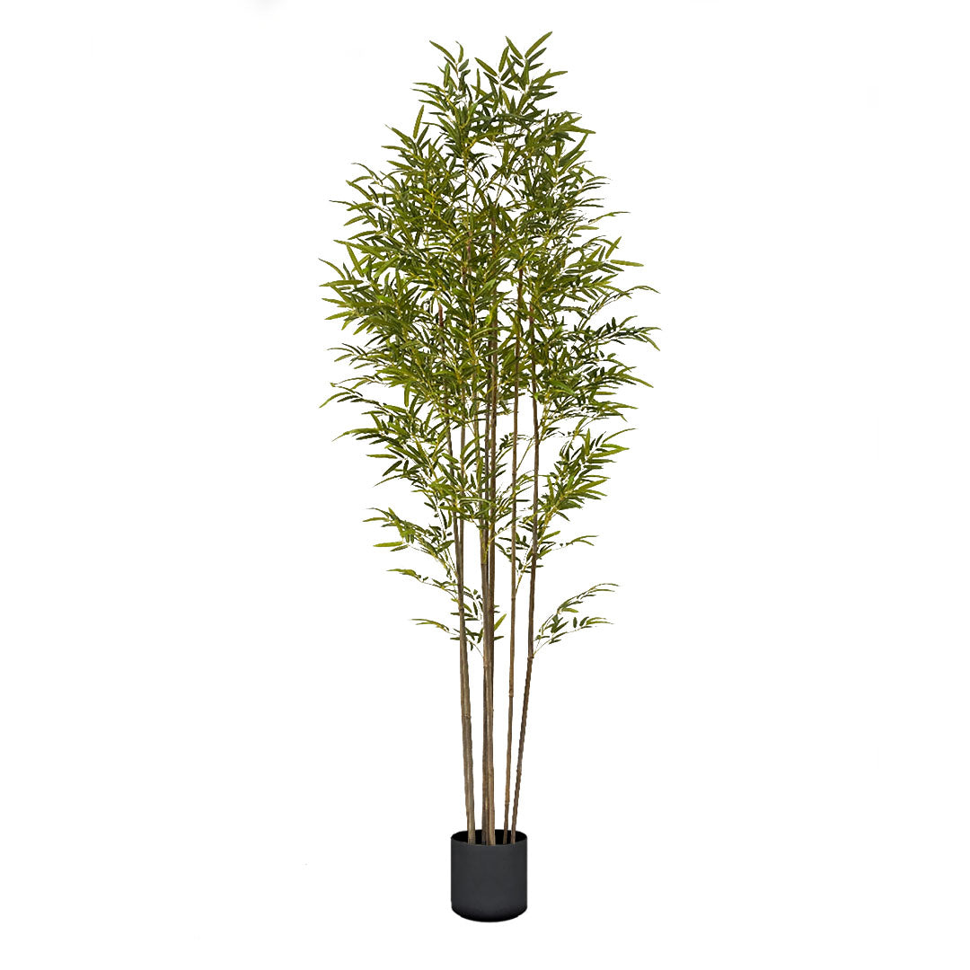 SOGA 240cm Lucky Bamboo Tree Bambusa Vulgaris Artificial Plant w/ 7 Branches Home Accent Decor • LUZ-APlantFHZ24