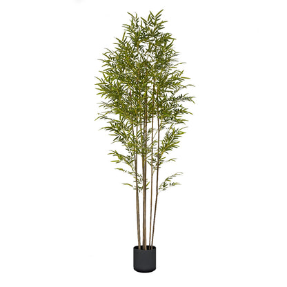 SOGA 240cm Lucky Bamboo Tree Bambusa Vulgaris Artificial Plant w/ 7 Branches Home Accent Decor • LUZ-APlantFHZ24