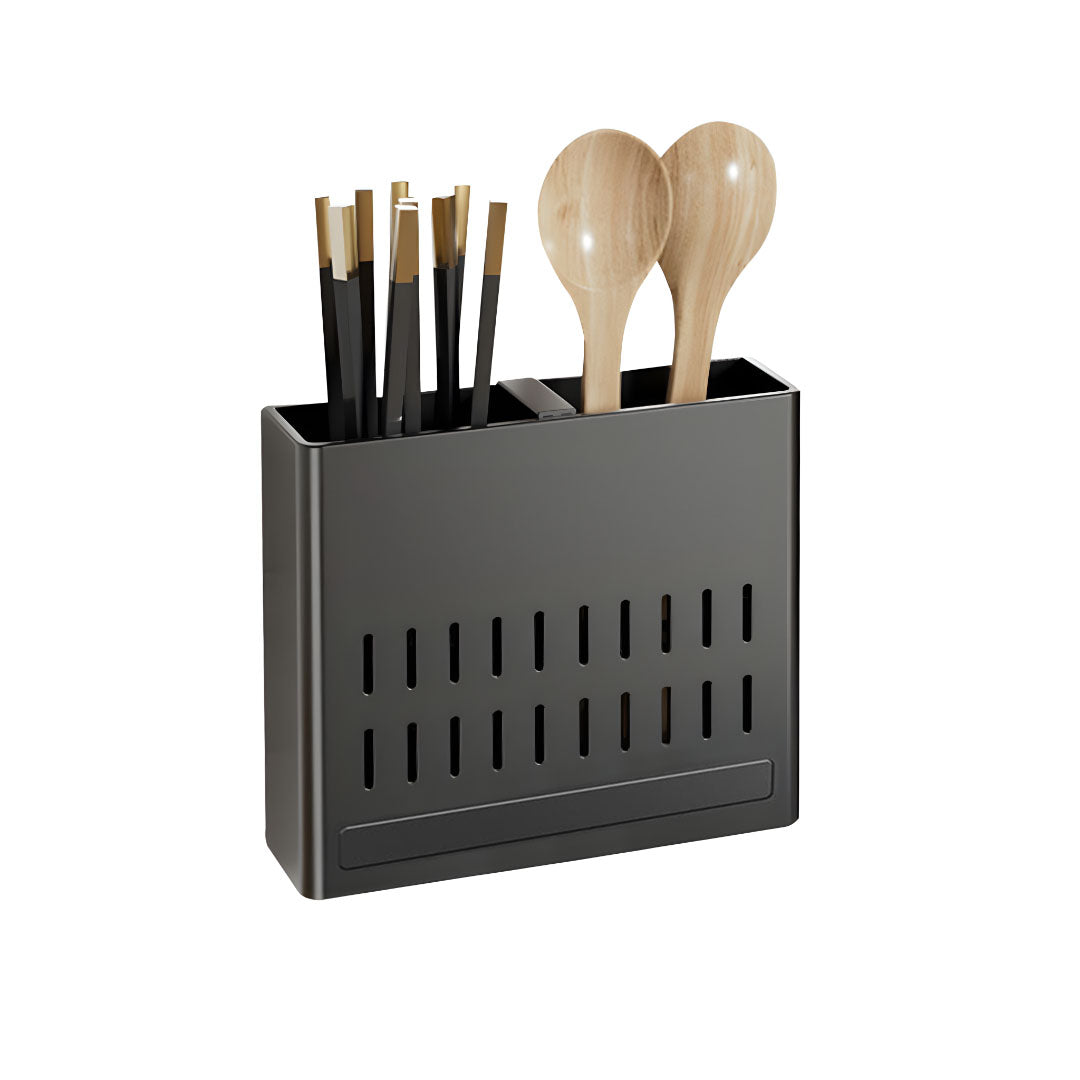 SOGA Wall Mounted Kitchen Utensil Storage Rack Spoon Fork Chopstick Space-Saving Organiser • LUZ-TAN1024