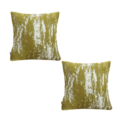 SOGA 2X 50cm Throw Pillow White and Olive Green Plush Polyester Fiber and Cotton for Home Decor • LUZ-FrenchCushion328X2