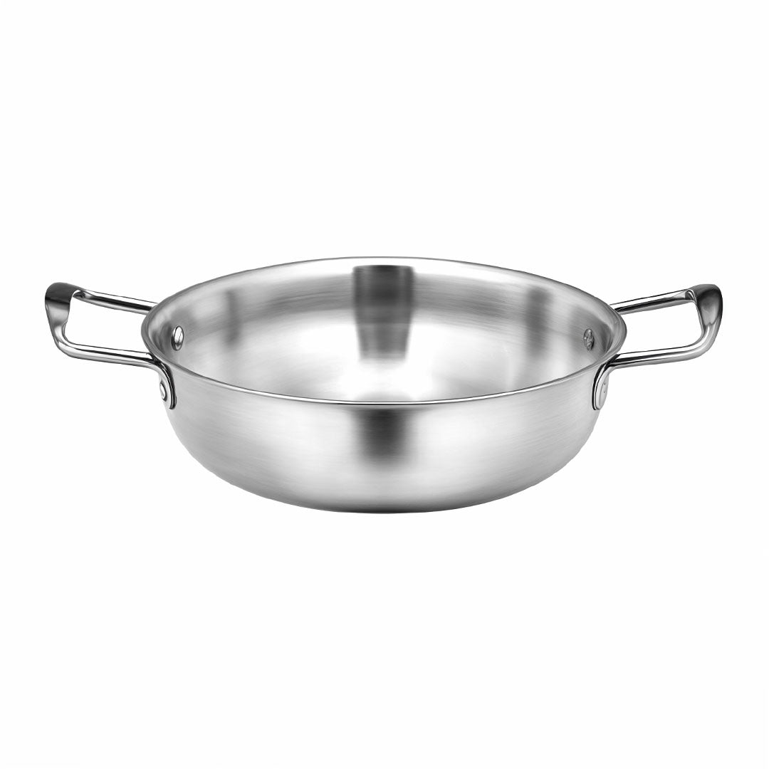SOGA 28cm Premium Silver Seafood Dry Pot Stockpot Versatile and Durable Kitchen Essential • LUZ-VICSoupPot06