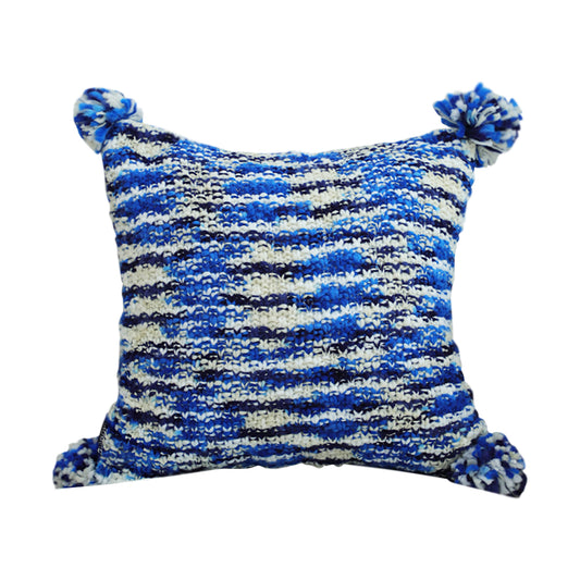 SOGA 45cm Throw Pillow Deep Sea Blue Gradient Dyed Decorative Soft Square for Couch or Bed • LUZ-FrenchCushion283