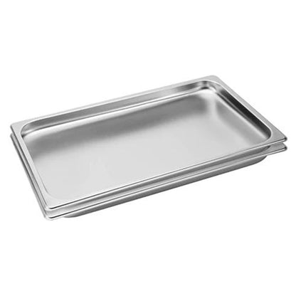 SOGA 2X Gastronorm GN Pan Full Size 1/1 GN Pan 2cm Deep Stainless Steel Tray • LUZ-GastronormPans5401X2