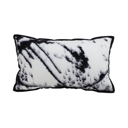 SOGA 35cm Throw Pillow Black and White Leopard Thick Premium Polyester Fiber for Home Decor • LUZ-FrenchCushion324
