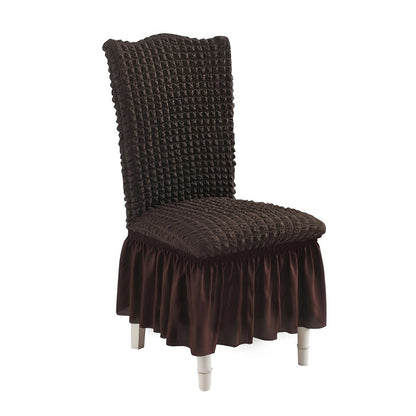 SOGA Coffee Chair Cover Seat Protector with Ruffle Skirt Stretch Slipcover Wedding Party Home Decor • LUZ-Chaircov24D