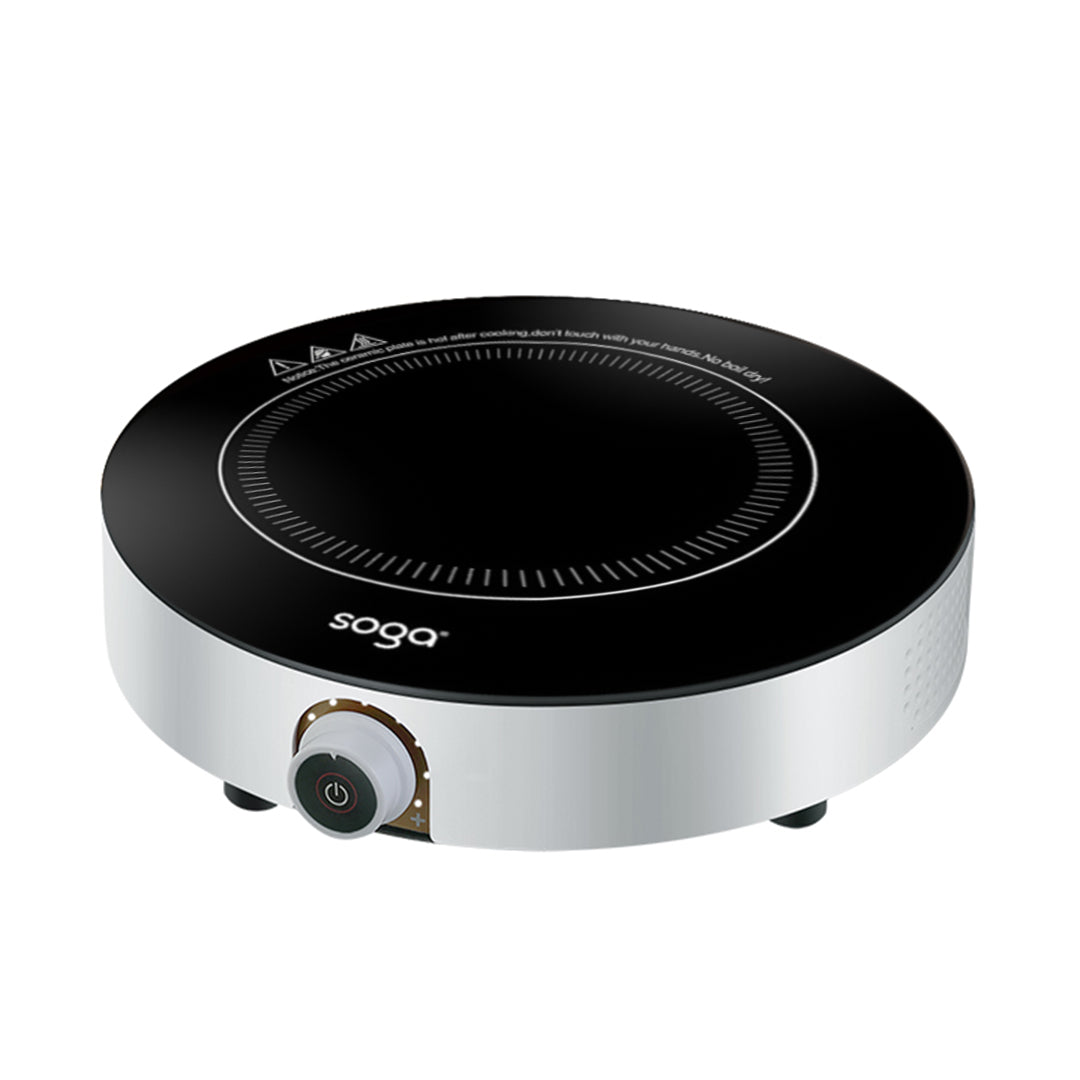 SOGA 26cm Smart Electric Induction Cooktop Portable Kitchen Cooker for Cookware • LUZ-CooktopC20A6